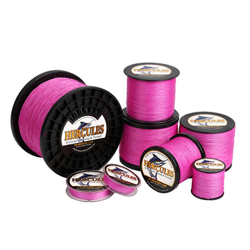 2000M 2187Yds Pink 10lb-200lb HERCULES PE braid Fishing Line 8 Strands HERCULES